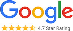 Google 4.7-star rating badge